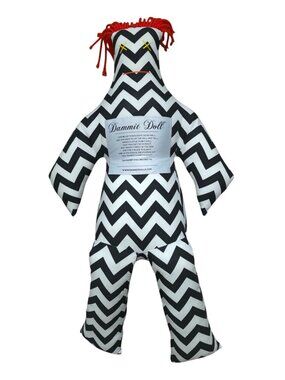 Dammit Doll Stress Relief XL 24" Plush w/ Chevron Pattern - Novelty Gag